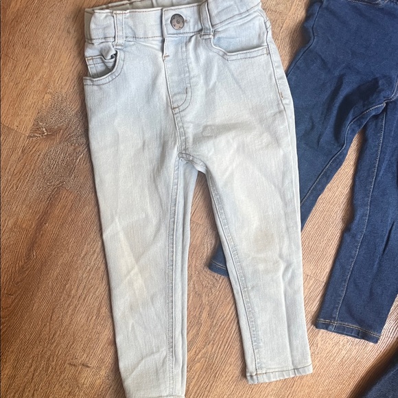 Garanimals Girls Denim Jogger Pants - Dark Blue, Blue, Light Blue | Size 2T - Picture 6 of 8